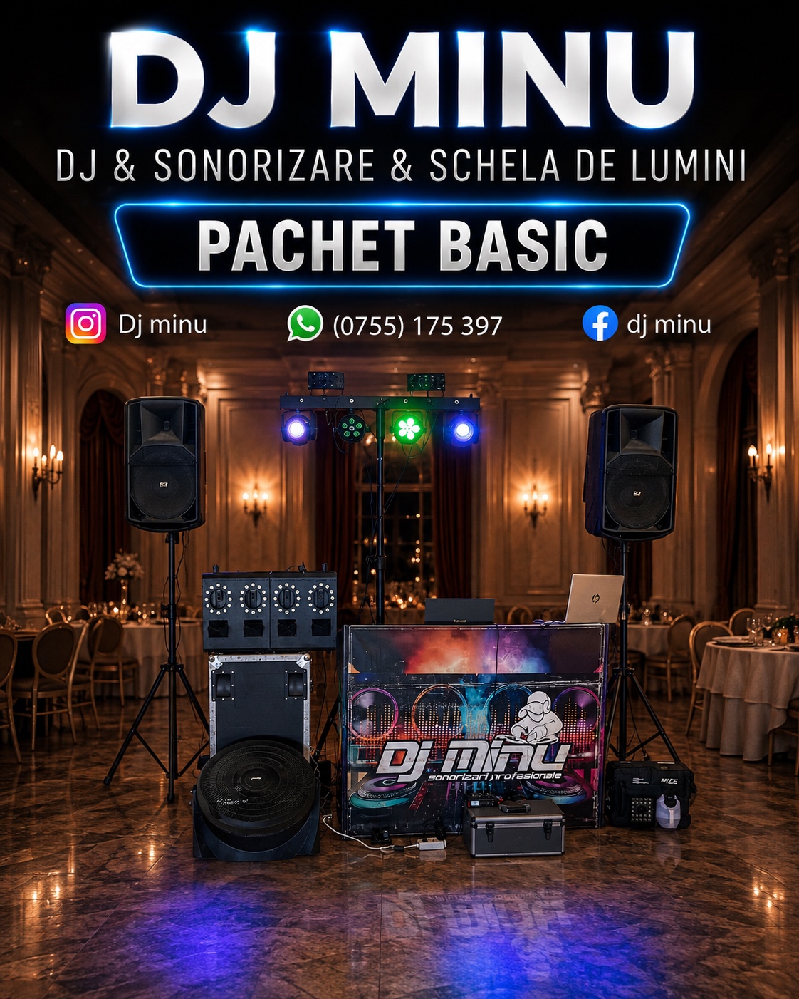PACHET BASIC NUNTA — DJ + Sonorizare